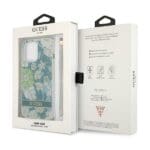 Guess GUHCP13XHFLSN Green Flower Strap Kryt iPhone 13 Pro Max