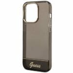 Guess GUHCP14LHGCOK Black Translucent Kryt iPhone 14 Pro