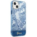 Guess GUHCP14MHGPLHB Blue Porcelain Collection Kryt iPhone 14 Plus