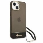 Guess GUHCP14SHGCOHK Black Translucent Pearl Strap Kryt iPhone 14