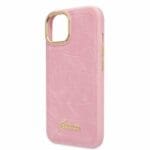 Guess GUHCP14SHGCRHP Pink Croco Collection Kryt iPhone 14
