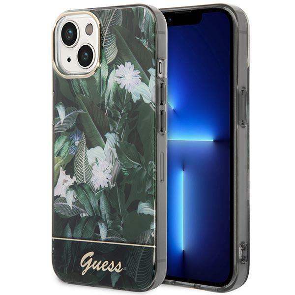 Guess GUHCP14SHGJGHA Green Jungle Collection Kryt iPhone 14