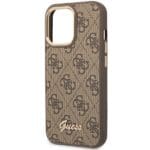 Guess GUHCP14XHG4SHW Brown Hardcase 4G Vintage Gold Logo Kryt iPhone 14 Pro Max