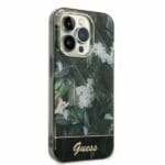 Guess GUHCP14XHGJGHA Green Jungle Collection Kryt iPhone 14 Pro Max