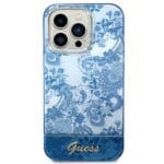 Guess GUHCP14XHGPLHB Blue Porcelain Collection Kryt iPhone 14 Pro Max