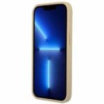 Guess GUHCP14XPSATLE beige SaffianoTriangle Logo Kryt iPhone 14 Pro Max