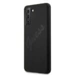 Guess GUHCS21MLSVSBK Black Script Vintage Kryt Samsung S21 Plus