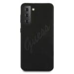 Guess GUHCS21MLSVSBK Black Script Vintage Kryt Samsung S21 Plus