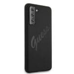 Guess GUHCS21MLSVSBK Black Script Vintage Kryt Samsung S21 Plus