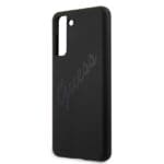 Guess GUHCS21MLSVSBK Black Script Vintage Kryt Samsung S21 Plus