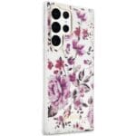 Guess GUHCS23LHCFWST White Flower Collection Kryt Samsung S23 Ultra