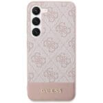 Guess GUHCS23MG4GLPI Pink Hardcase 4G Stripe Collection Kryt Samsung Galaxy S23 Plus