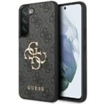 Guess GUHCS23S4GMGGR Grey HardCase 4G Big Metal Logo Kryt Samsung S23