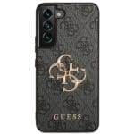 Guess GUHCS23S4GMGGR Grey HardCase 4G Big Metal Logo Kryt Samsung S23