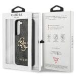 Guess GUHCS23S4GMGGR Grey HardCase 4G Big Metal Logo Kryt Samsung S23