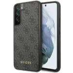 Guess GUHCS23SG4GFGR Grey 4G Metal Gold Logo Kryt Samsung S23