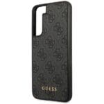 Guess GUHCS23SG4GFGR Grey 4G Metal Gold Logo Kryt Samsung S23