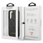 Guess GUHCS23SG4GFGR Grey 4G Metal Gold Logo Kryt Samsung S23