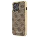Guess GUHMP13LG4GB Brown 4G Collection Magsafe Kryt iPhone 13 Pro