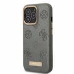 Guess GUHMP13LSAPSTG Grey Peony Logo Plate MagSafe Kryt iPhone 13 Pro