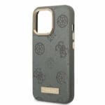 Guess GUHMP13LSAPSTG Grey Peony Logo Plate MagSafe Kryt iPhone 13 Pro