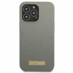 Guess GUHMP13LSPLG Grey Silicone Logo Plate MagSafe Kryt iPhone 13 Pro