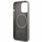 Guess GUHMP13LSPLG Grey Silicone Logo Plate MagSafe Kryt iPhone 13 Pro
