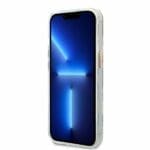 Guess GUHMP13MHTRMD Gold Metal Outline Magsafe Kryt iPhone 13