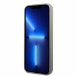 Guess GUHMP13MSPLG Grey Silicone Logo Plate MagSafe Kryt iPhone 13