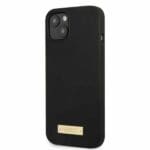 Guess GUHMP13MSPLK Black Silicone Logo Plate MagSafe Kryt iPhone 13