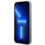 Guess GUHMP13XSPLG Grey Silicone Logo Plate MagSafe Kryt iPhone 13 Pro Max