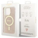 Guess GUHMP14LH4STP Pink Hardcase 4G MagSafe Kryt iPhone 14 Pro