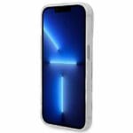 Guess GUHMP14LHTRMS Silver Metal Outline Magsafe Kryt iPhone 14 Pro