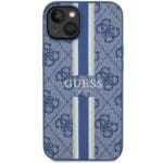Guess GUHMP14MP4RPSB Blue Hardcase 4G Printed Stripes MagSafe Kryt iPhone 14 Plus