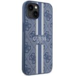 Guess GUHMP14SP4RPSB Blue Hardcase 4G Printed Stripes MagSafe Kryt iPhone 14