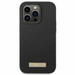 Guess GUHMP14XSBPLK Black Silicone Logo Plate MagSafe Kryt iPhone 14 Pro Max