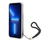 Guess GUOHCP14LHFLSB Blue Flower Strap Kryt iPhone 14 Pro