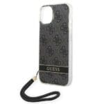 Guess GUOHCP14MH4STK Black 4G Print Strap Kryt iPhone 14 Plus