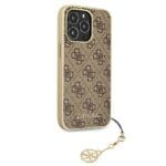 Guess GUHCP13XGF4GBR Charms Brown Kryt iPhone 13 Pro Max