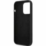 Guess Liquid Silicone Metal Logo Black Kryt iPhone 14 Pro