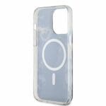 Guess Marble IML MagSafe Black Kryt iPhone 14 Pro Max