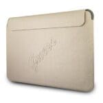 Guess Notebook Sleeve GUCS13PUSASLG 13" Gold Saffiano Script