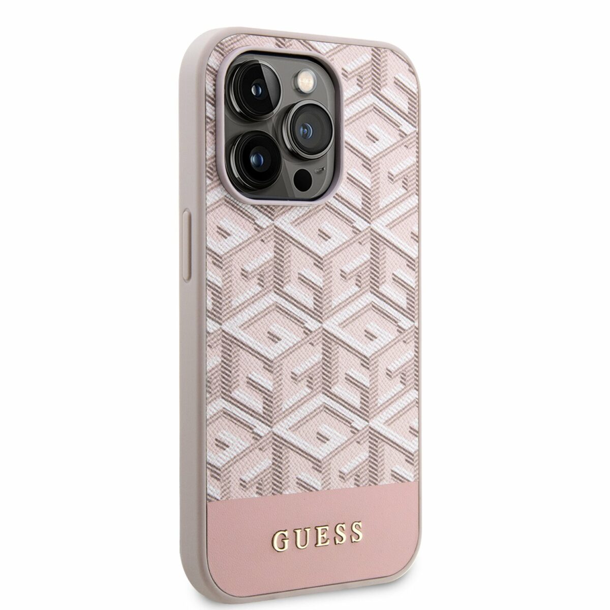 Guess PU G Cube MagSafe Pink Kryt iPhone 13 Pro Max