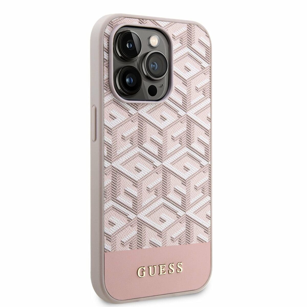 Guess PU G Cube MagSafe Pink Kryt iPhone 14 Pro