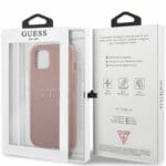 Guess PU Leather Saffiano Pink Kryt iPhone 13 Mini
