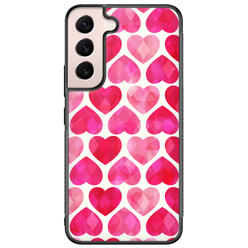 Hearts Pink Kryt Samsung Galaxy S22