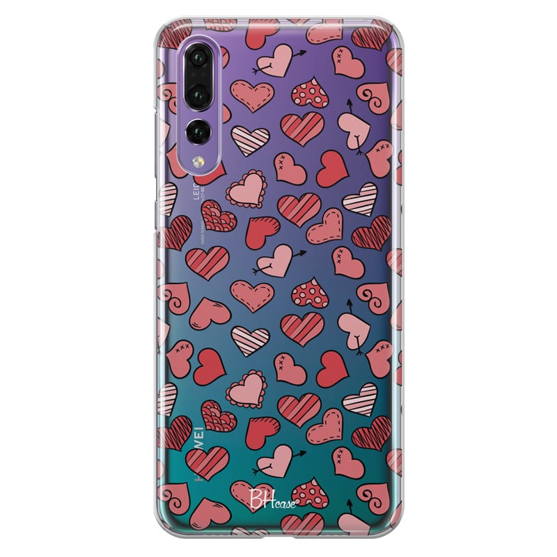 Hearts Red Kryt Huawei P20 Pro