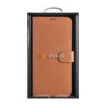iCarer Haitang Leather Wallet Leather Wallet Housing Brown AKSM05BN Kryt Samsung Galaxy S22 Plus