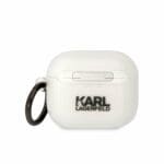 Karl Lagerfeld 3D Logo NFT Karl Head TPU White Kryt AirPods 3