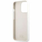 Karl Lagerfeld and Choupette Liquid Silicone White Kryt iPhone 13 Pro